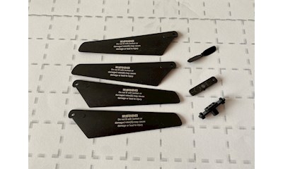 Rotorblätter(4)+ Heckrotor+ Aufnahme 9500