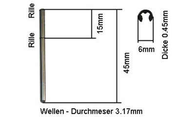 Ersatzwellen 2830 Frontmontage