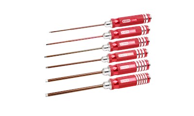 Hex Driver Set 1.5 2.0 2.5 3.0 4.0 5.0x120mm - 6Pc