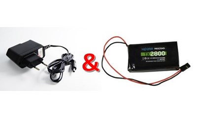 Set LiPo Akku + Lader 7.4V 2800mAh