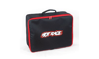 HOT RACE STORAGE & TYRE BAG BLACK WITH RED ZIP
