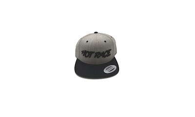 HOT RACE CAP US STYLE FLAT GRAY/BLK