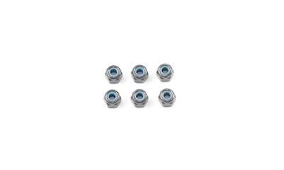 M3 NYLON NUT (Black/6pcs)