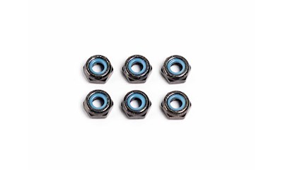 M3 NYLON NUT (Thin Type/Black/6pcs)