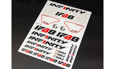 INF1NITY IFB8 DECAL SHEET (WHITE)