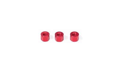 ALU MOUNT SPACER M3x6x4.5mm (Red/3pcs)