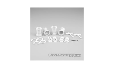 Tribute - 1/24 Monster Truck Wheel - White (pk4)