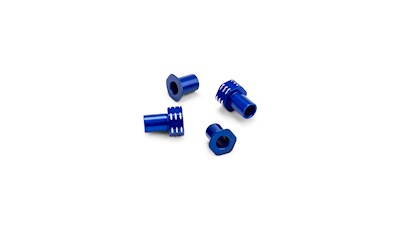 RC10B7 Alloy Caster Hat Bushings 0/3mm 4pcs Blue