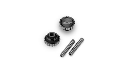 4-40 Future Thumb Nut w/ Set Screw 2pc - Black