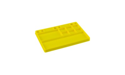 Dirt Racing Products-Parts Tray, Rubber-Yellow