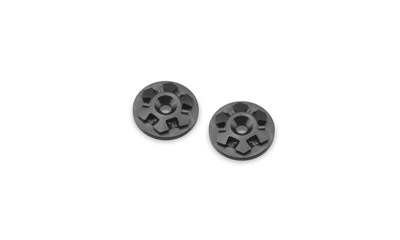 RM2 Clover Large Flange 1/8th Wing Butt-Black 2pc