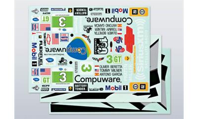 Corvette GT2 1/7. Decal Set