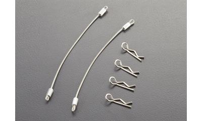 Body Clips (4pcs.) with Metal cord 120mm (2pcs.)