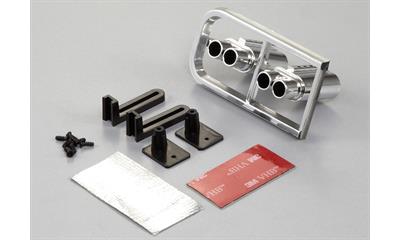 Chrome exhaust set Double Type w/o LED