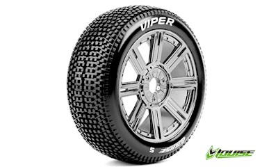 B-VIPER-JA - 1-8 Buggy Reifen - Fertig Verklebt - Soft - Speichen Fe