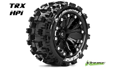 ST-MCROSS - 1-10 Stadium Truck Reifen - Fertig Verklebt - Soft - 2.8