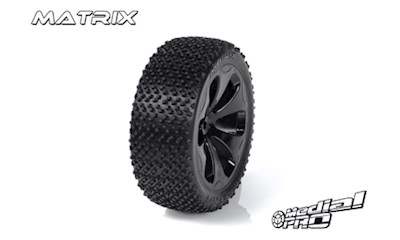 Racing Reifen und Felgen verklebt - Matrix - M4 Super Soft - Schwar