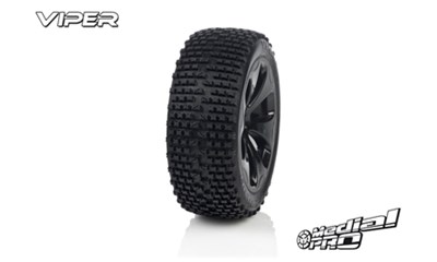 Racing Reifen und Felgen verklebt - Viper - M4 Super Soft - Schwarz