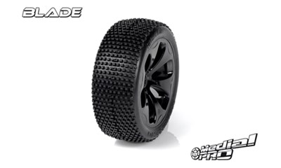 Racing Reifen und Felgen verklebt - Blade - M3 Soft - Schwarze Felg