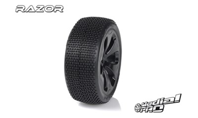 Racing Reifen und Felgen verklebt - Razor - M4 Super Soft - Schwarz