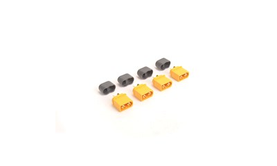 XT60 Plug with Sheath Male Only - 4pcs