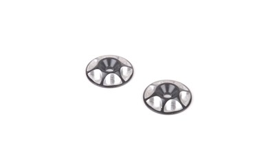 Alloy M3 Wing Washer - Black - pk2