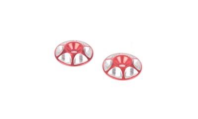Alloy M3 Wing Washer - Red - pk2