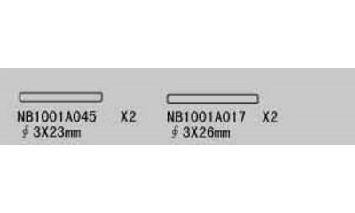 Zylinderstift 03.0 x 23.0 mm / 03.0 x 26.0 mm