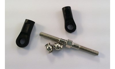 L/R Gewindestange Set M4 x 48 mm Stahl (2 Stück)