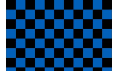 Fun 4 (12,5mm Square) White + Dark Blue ( Length : Roll 10m, Width :