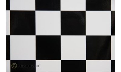 Fun 5 (52mm Square) White - Black ( Length : Roll 2m, Width : 60cm )
