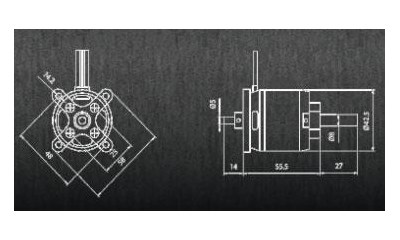 HD 4250 D42.5mm x 55.5mm KV710  4S  3kg Schub