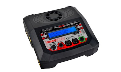 Power Quad 100 Charger - AC 100W - DC 4x 100W - 4x 4S Lixx - 8 Nixx