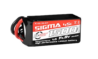 Li-Po Batterypack - Sigma 45C - 1500 mAh - 4S1P - 14.8V - XT-60