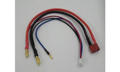 Ladekabel Adapter Goldkontakt Stecker 4mm auf T-Plug / 2mm Balancer