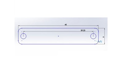 LED Beleuchtung Strip für Multicopter Blau