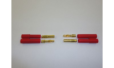 Goldkontakt CT-4 4.0 mm 60A mit Schutzhülle (2 Stück)