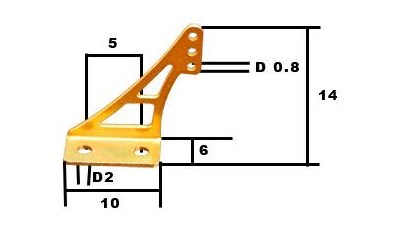 Lenkhorn Alu 13.5 x 14mm (4 Stk)