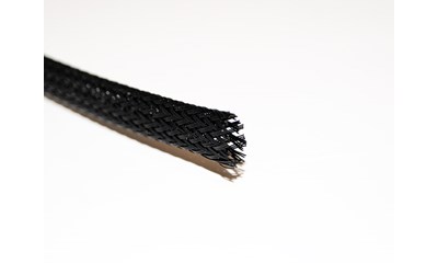 Kabelschlauch geflochten - Ø 8 mm - Schwarz - 1 Meter