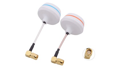 FPV 5.8GHz Circular Polarized Antennen Set  5.8G RX TX (RP-SMA-male) 90 Grad