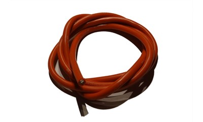Kabel Silikon 06 AWG Rot 1m