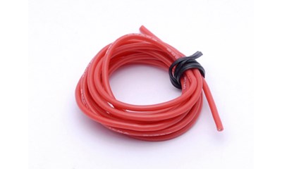 Kabel Silikon 20 AWG Rot 1m