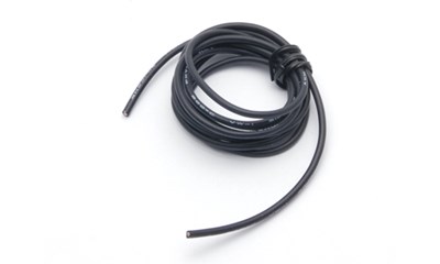 Kabel Silikon 20 AWG Schwarz 1m