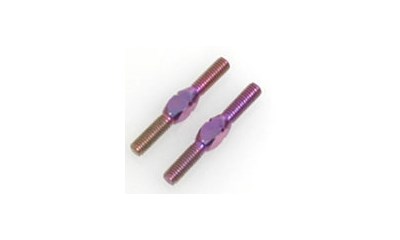 Titanium Turnbuckle; purple - 25mm (2 Stück)
