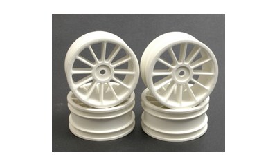 Wheel; 12 spoke 25mm - White (4 Stück)