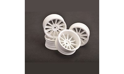 Wheel; 12 spoke 24mm - White (4 Stück)