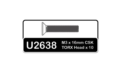 Torx M3x16mm Csk Hd (SPEED PACK)