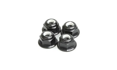 M4 Nyloc Wheel Nut - Black (4 Stück) (Aluminium)