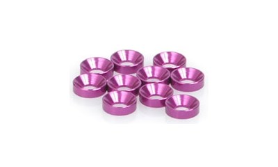 Senkscheibe M3 - Purple (10 Stück) (SPEED PACK) (Aluminium)