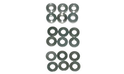 Spacers M3x7mm 0.5;1;2mm (pk18) (SPEED PACK) (Aluminium)